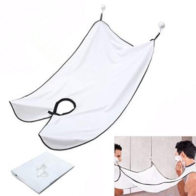 China Takes the mess out of trimming your beard trimming bib apron waterproof beard catcher with mirror suction cups apron for sale