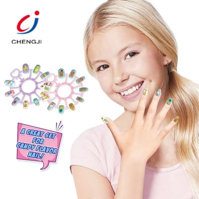 China Cheap Diy Nail Polish Makeup Play Toy The Gift Sets Kids Nail Polish Set For Girls CJ-1626271 for sale