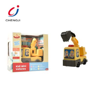 China Best Gift Children's Healthy Light Vehicle Toy Mini Plastic Construction Truck CJ-1626085 for sale