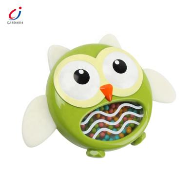 China Soft and Baby Toy Early Educational Toy Safety Rattle Baby Silicone Teether Eco-friendly for sale