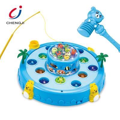 China Plastic educational toy pretend paly set game electronic plastic fishing for sale