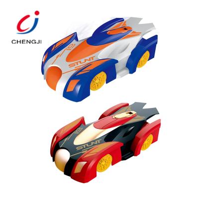 China New RC Model Wall Climbing RC Car LED Lights Rotating RC Car 4ch Anti-Gravity Infrared Toys Climbing Wall Car for sale