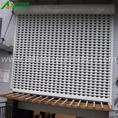 China Industrial Perforated Gazebo Aluminum Roller Shutter Door / Rolling Doors for sale