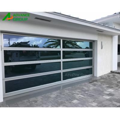 China Modern Stable Heavy Duty Style Glass Garage Sectional Door For American for sale