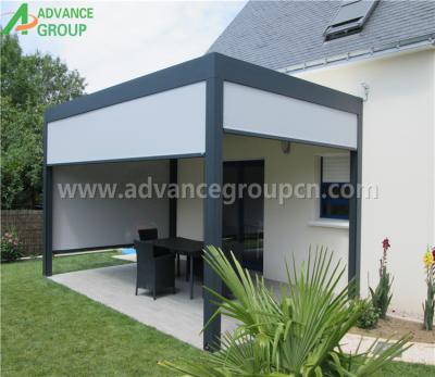 China Easily Assembled Modern Bioclimatic Motorized Aluminum Balcony Pergola With Adjustable Canopies for sale