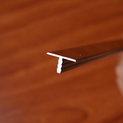 China Panel Furniture Aluminum Edge Trim T Edging Profiles For Cabinet Board 8mm 16mm 18mm for sale