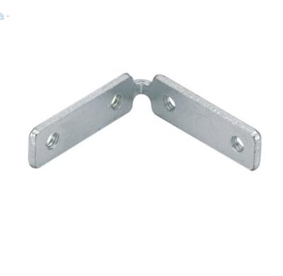 China Metal frame corner connector frame aluminum profile door corner seal code iron glass connector for sale