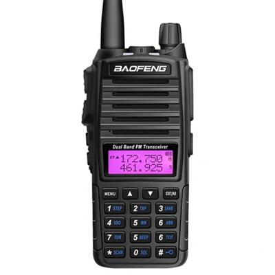 China 2022 Best UHF Outdoor Black VHF Ham Dual Band Handheld 2 Way 5-10km Radios Portable Walkie Talkie Long Range Radio Baofeng UV-82 for sale