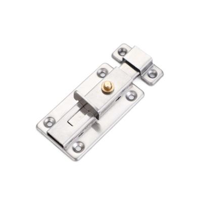 China Security Modern Spring Latch Automatic Door Barrel Bolt With Pressing Button for sale