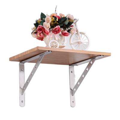 China Stainless Steel China Supplier Heavy Duty Concealed Thicken Wall Floating Shelf L Bracket for sale