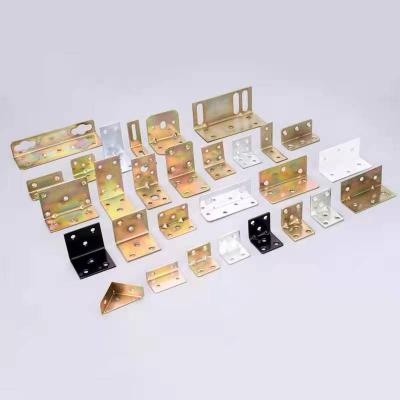 China Bracket Support Manufacturer Direct Selling Color Code Corner Partition 90 Degree Support Square Laminate Iron Corner Frame for sale