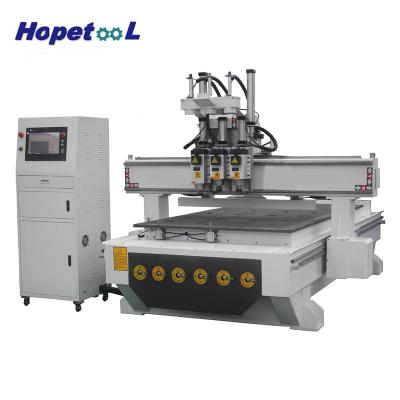 China Building Material Shop China Auto Tool Change Spindle CNC Router For Furniture, Doors, Cabinets And So On for sale