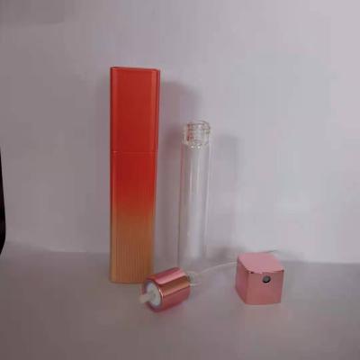 China High Quality 10ml Square Shape Eco-friendly Latest New Arrival Design Twist And Spray Perfume Bottle for sale