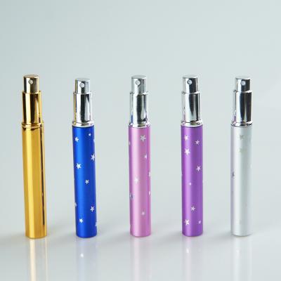 China Eco - Friendly Aluminum Shell Pen Shaped Perfume Spray Atomizer 8ml Travel Bottle for sale