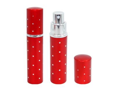 China High Quality Anodizing Silver Aluminum 5ml/10ml/15ml/20ml Perfume Bottle , Travel Set Refillable Perfume Atomizer With Printing for sale