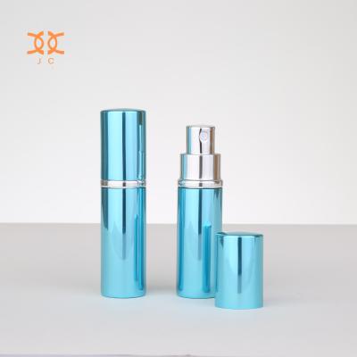 China Personal Care Luxury Round Various Shape Bottle Blue Perfume For Men And Woman Refillable Bottle for sale