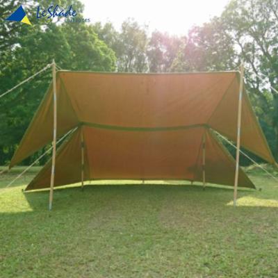 China Straight Bracing Type Qualities Product Wholesale Waterproof Outdoor Camping Cotton Canvas Sun Shelter Tent Manufacturer for sale