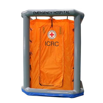 China Easy to set up camp tent 2m inflatable medical tent PVC medical oxygen tent medical care for sale