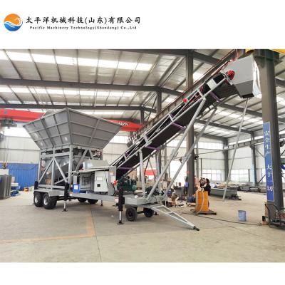 China Building Material Shops New Design 2023 CE Certificate Mobile Concrete Batch Batch Plant For Sale for sale