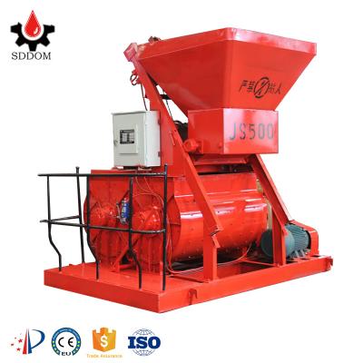 China Building material stores js concrete mixer rotary motor with ready made twin shaft elevator italy sicoma concrete mixer factory in Egypt for sale for sale