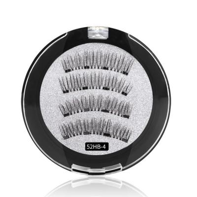 China Wholesale Good Quality Magnetic 3d Eyelashes Easy Silk False Magnetic Eyelashes 2sets for sale