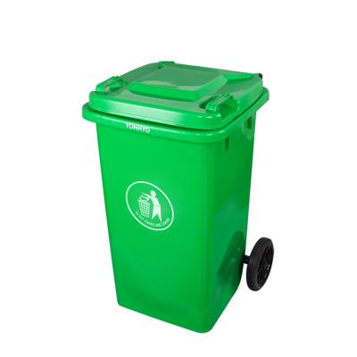 China Stored plastic trash cans 100l modern outdoor public restaurant waste wholesale for sale