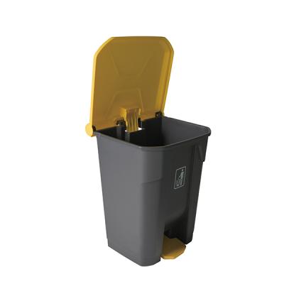 China Modern Design 35l 50l 65l 85l Garbage Bin/Plastic Indoor Garbage Bin/Trash Bin/Trash Can Stored With Foot Pedal for sale