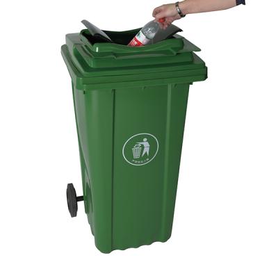 China 120l 240l 360l 660l Outdoor Sustainable Wheelie Construction Waste Bin Plastic Recycling Bin for sale