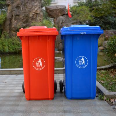 China Street stored sealed ecoco 240l garbage food bin with wheel for outdoor for sale