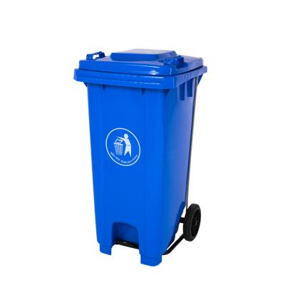 China Large 120l Street Garbage Stocked Garbage Bin Recycle With A Pedal for sale