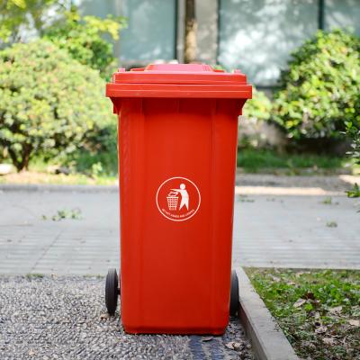 China Stored Industrial Outdoor Plastic Waste Bin Garbage Bin 240l Recycle Bin for sale