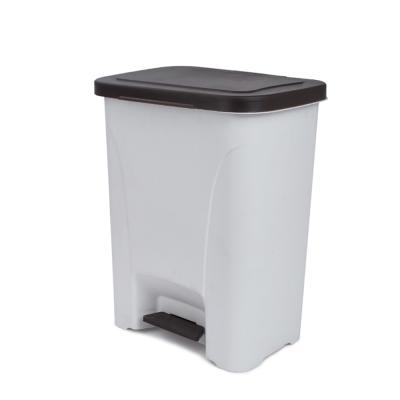 China 25 L Indoor Waterproof Stored Minimalist Foot Pedal Waste Bin For Kitchen for sale