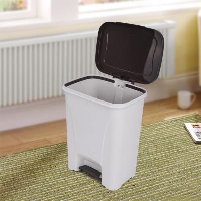 China Cheapest Manufacture 25l Kitchen Pedal Waste Stored Minimalist Waste Bins for sale