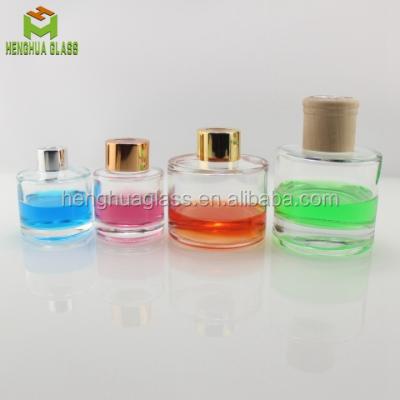 China High Quality Perfume Round Aromatherapy Glass Bottle 50ml 100ml 150ml For Perfume Reed Diffuser Bottles for sale