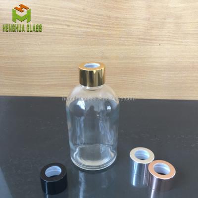 China 200ml Round Aromatherapy Glass Bottle Kitchen Diffusers Tubular Essential Oil Bottle Wholesale for sale