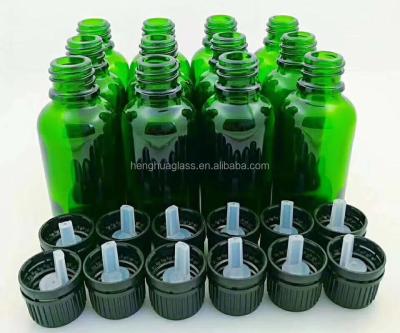 China Free Sample Green 5ml 10ml 15ml 30ml 50ml 100ml 1oz Essential Oil Glass Bottle Glass Dropper Bottles for sale