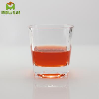 China Custom Wine / Liquor Logo 240ml Square Whiskey Glass /cocktail Glass Glass for sale