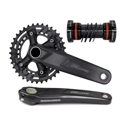 China MTB Bike SHIMANO Deore M4100 Crankset For MTB Bike FC-M4100-2 Bottom 2X10 Kit Original Bicycle Parts 170mm/175mm 26-36T MT501 BB52 Gear for sale