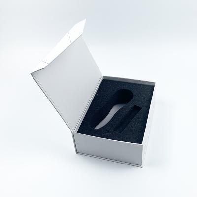 China Other Custom Wholesale White Fancy Cufflink Cheap Gift Box Paper Box With Foam Insert Box for sale