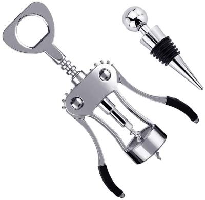 China Multifunctional Wing Corkscrew Wine Bottle Opener Best Quality Multifunctional Zinc Alloy for sale