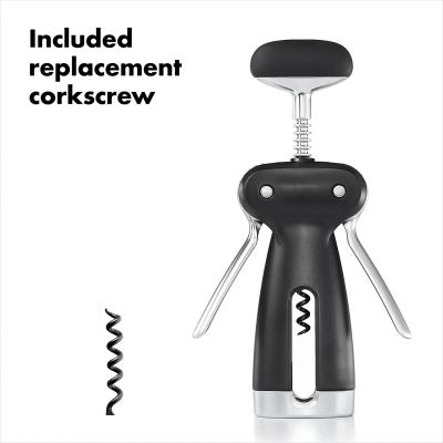 China Custom Multifunctional Twist Wing Corkscrew Wine Bottle Opener Premium Multifunctional Zinc Alloy for sale