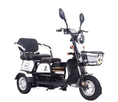 China Passenger Three Wheel Electric Mini Scooter Tricycle With Roof For Adult Body Motor Red White Green Black Lithium Battery for sale