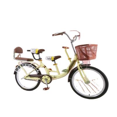 China Popular Parent-child Bicycle 22 Inch 24 Inch Double Seat Ordinary Mother With Baby On The Retro Bicycle Commuter for sale