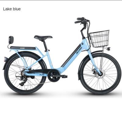 China Standard 24 Inch Aluminum Alloy Bicycle 240W Motor 36V With Disc Brake 7 Speed ​​Lithium Battery Men And Women Bike for sale