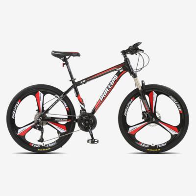 China Racing men and women 26 inch 27 speed disc brake aluminum alloy Aard frame mountain bike shock absorber tricycles doubles for sale