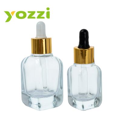 China 00409 Series 30ml 40ml Cosmetic Seal Form Small Cosmetic Glass Dropper Bottle for sale