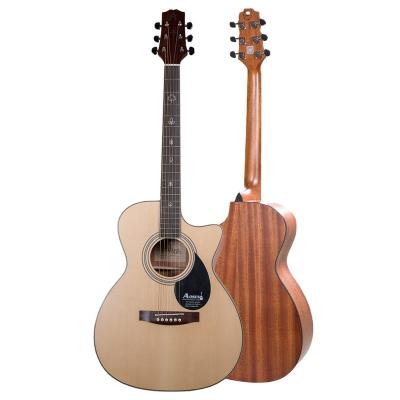 China Plywood Guitar Aosen Guitars Price Optimization 6 String 40 Inch Plywood Guitar for sale