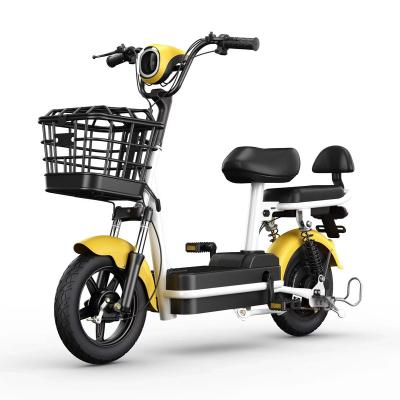 China Cheap steel ebike electric city electric bicycle 350w bicycle with pedal for sale