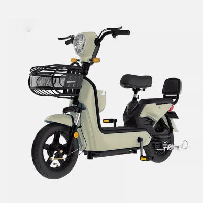 China Cheap steel manufacturer wholesale electric bikes with pedal adult 48v electric city bike mopeds for sale