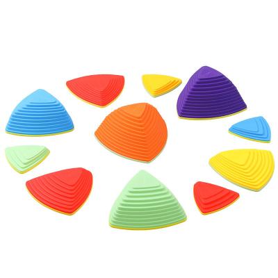 China Eco-Friendly Decompression Balance Stepping Stones For Kids Promotes Balance Coordination Balance Blocks Skills Obstacle Course Sensory Toys For Toddlers for sale